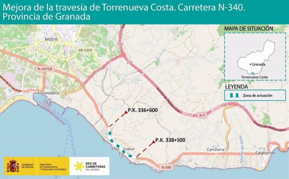 Granada.- Transportes aprueba provisionalmente el proyecto de trazado para humanizar la travesía de Torrenueva