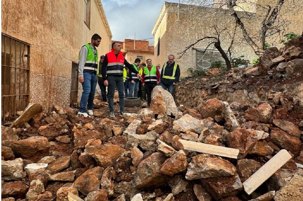 desprendimiento rocas lujar - visita presidente diputacion granada