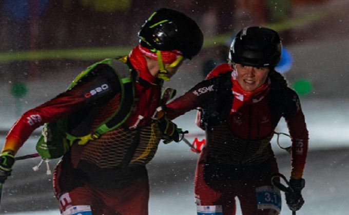 orio cardona y ana alonso prueba relevo mixto campeonato europa esquí de montaña