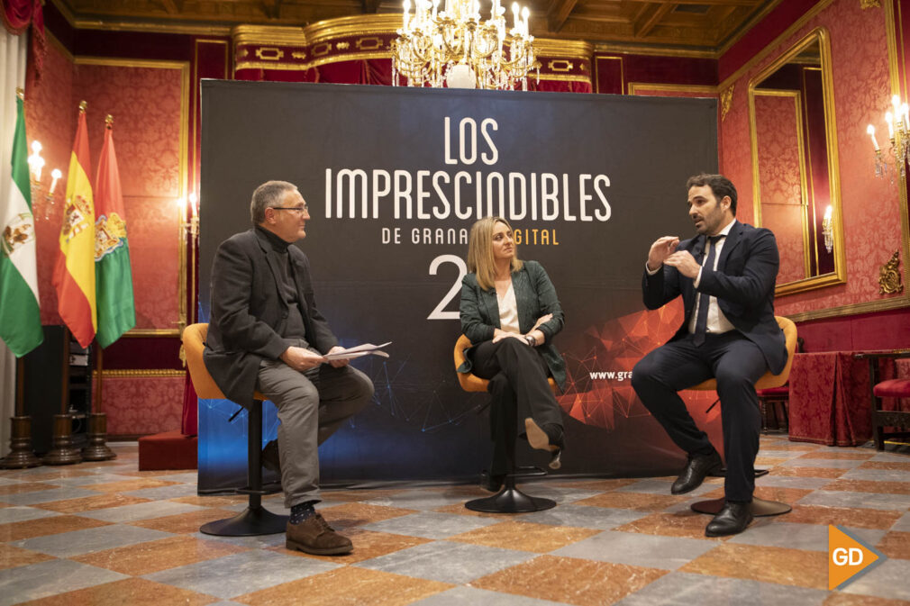 Los imprescindibles de GranadaDigital con Marifran Carazo, Ana Sanchez, Ana Agudo, Jose Antonio Garcia Galdon y Pablo Garcia en el Ayuntamiento de Granada