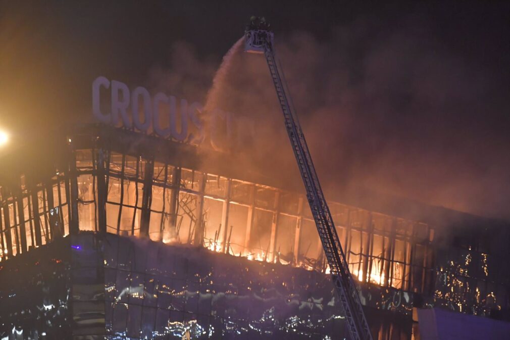 Atentado en la sala Crocus City Hall de Moscú