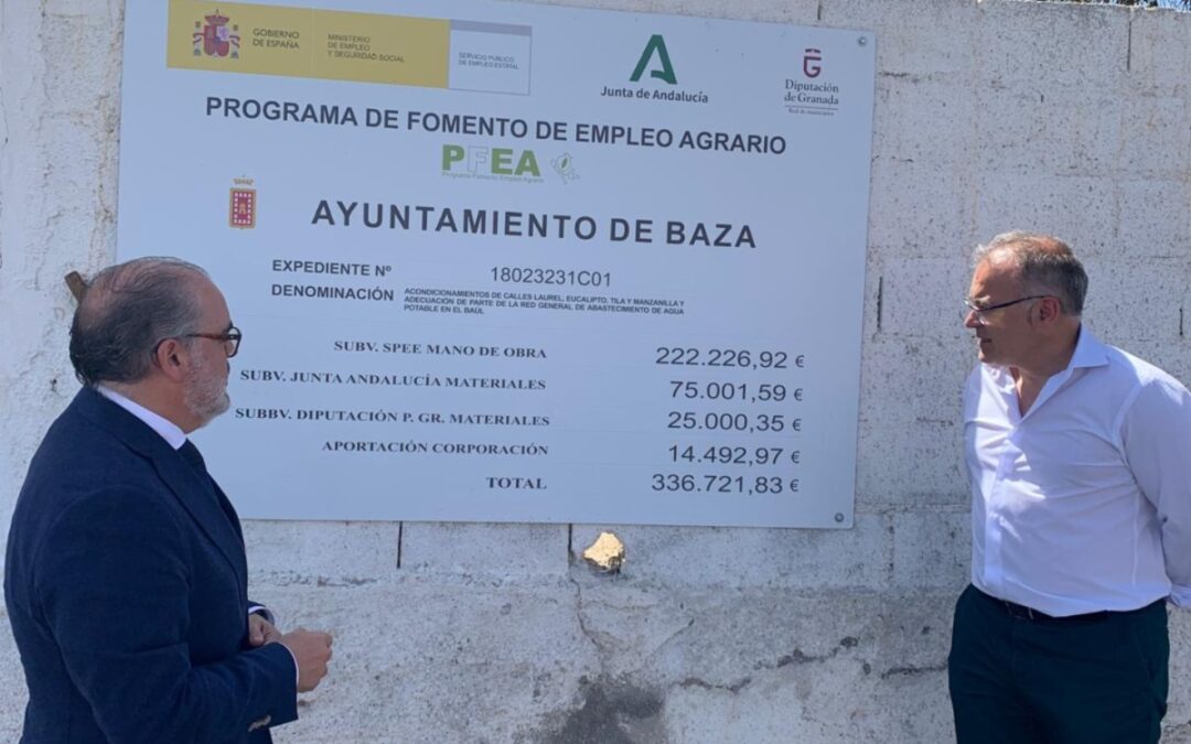 Baza renueva la Acequia de Pachán y mejora su abastecimiento de agua potable