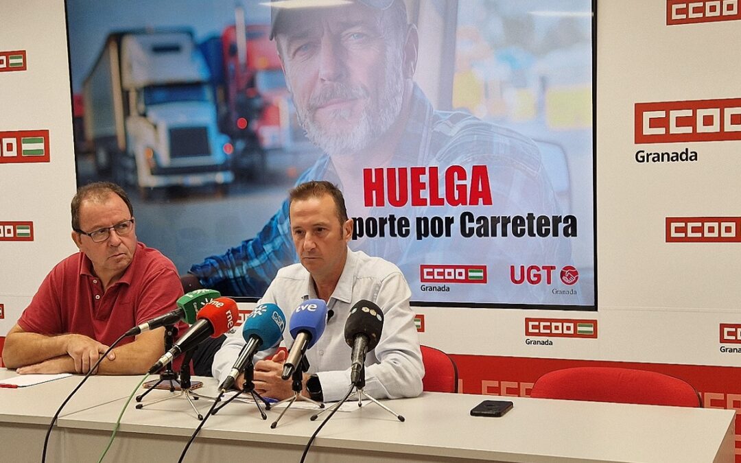 Los sindicatos convocan huelga en el transporte de viajeros y mercancías en Granada