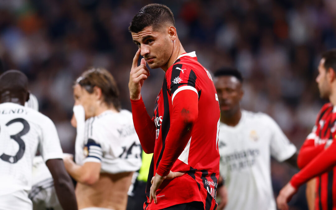 Álvaro Morata, hospitalizado por un golpe en la cabeza en un entrenamiento con el Milan