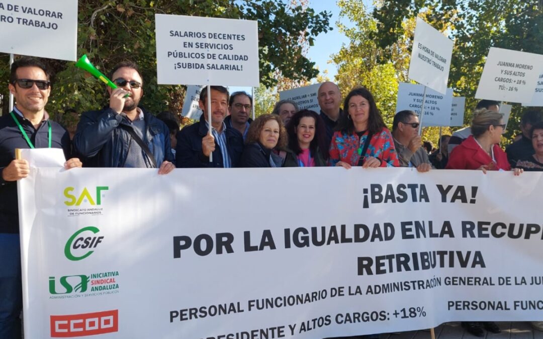 CSIF vuelve a movilizarse por las mejoras retributivas para los trabajadores de la Administración andaluza