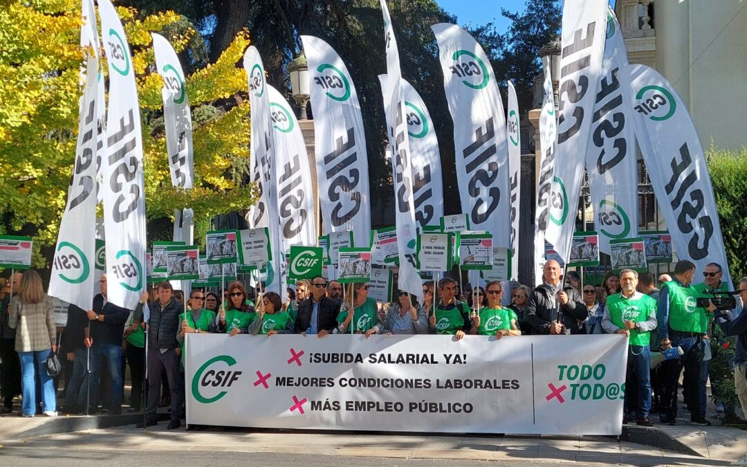 CSIF reclama al Gobierno "abordar la mejora de las condiciones laborales y salariales necesarias"