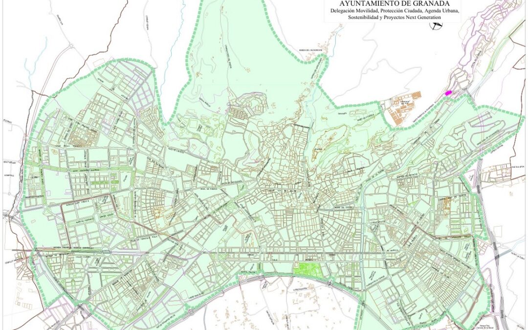 El mapa de la Zona de Bajas Emisiones en Granada