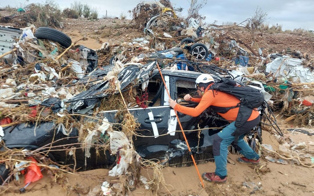 Las manos granadinas tras la pista de los desaparecidos en Valencia