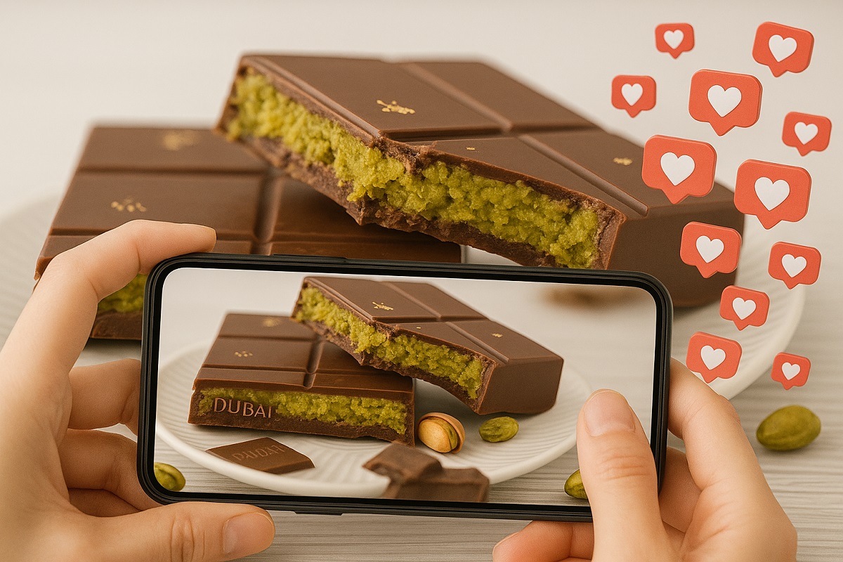 El lujo viral del chocolate de dubái