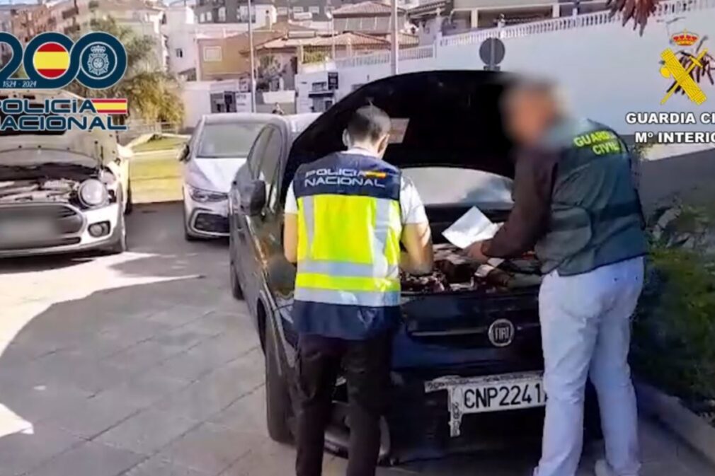 guardia civil policia nacional operacion robo coches
